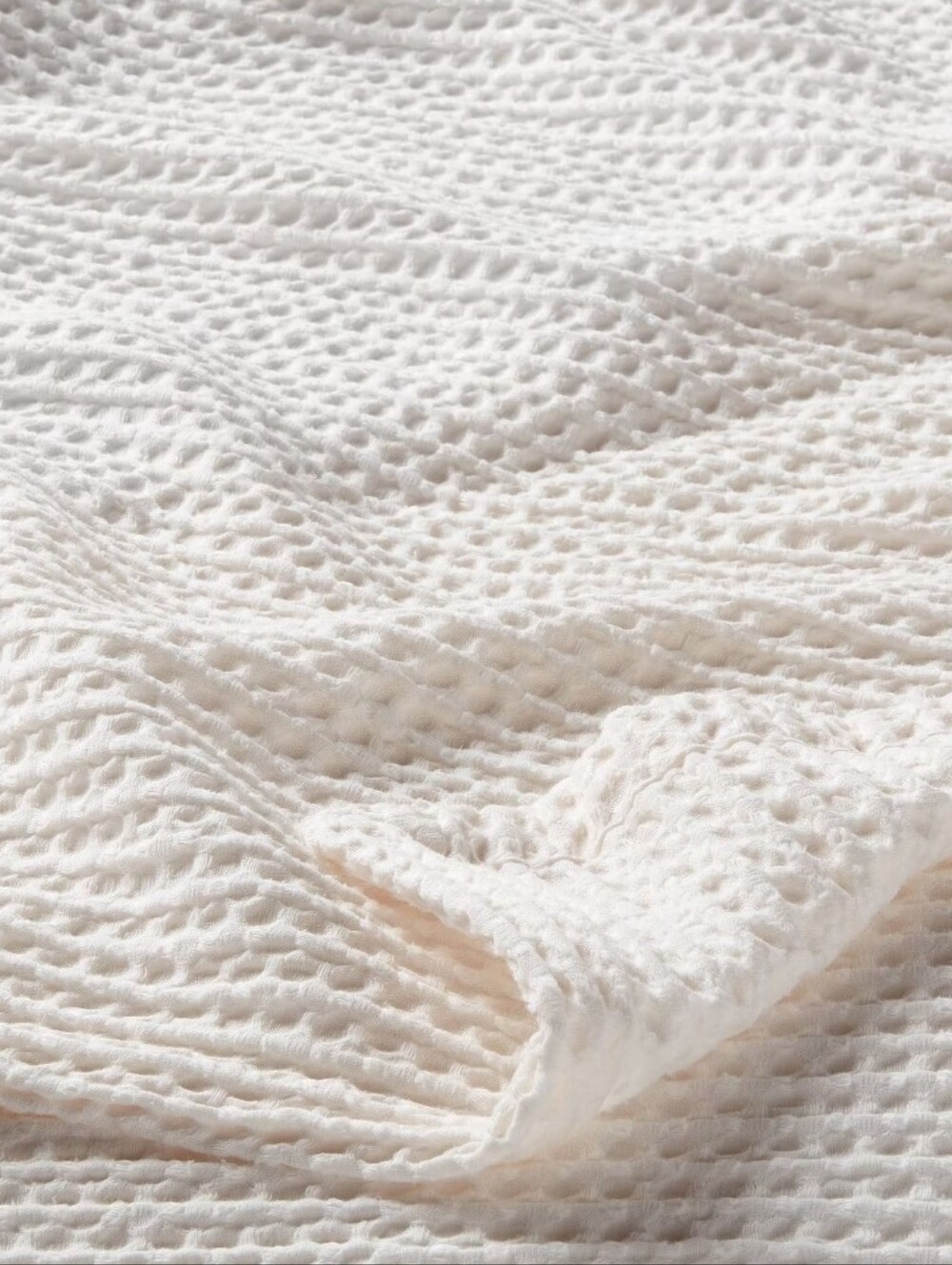 Threshold NWT King Size Tencel Lyocell Waffle Weave Blanet In Ivory